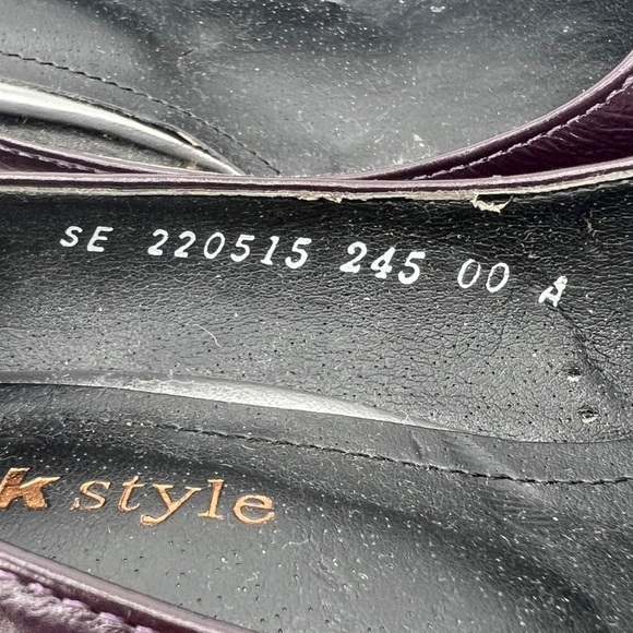 MOOK Style Plum Leopard Print Band Pointed Toe Pumps Size 7 Women’s - Picture 4 of 10